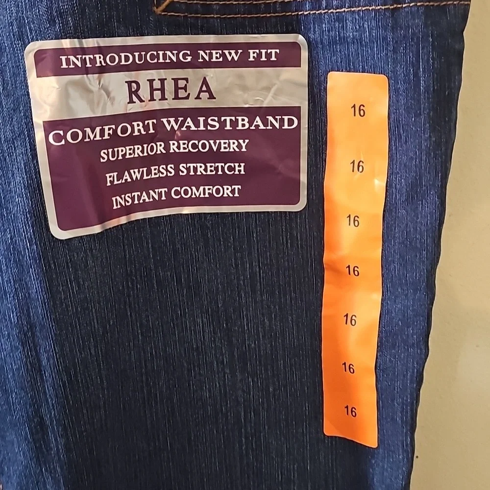Gloria Vanderbilt Womens Rhea Capri Jeans Blue Comfort Waistband Denim